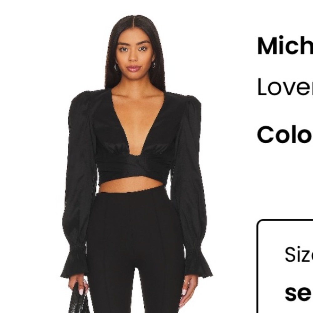 Lovers and Friends Michie Top in Black size medium